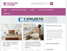 Tablet Screenshot of construcaoedesign.com